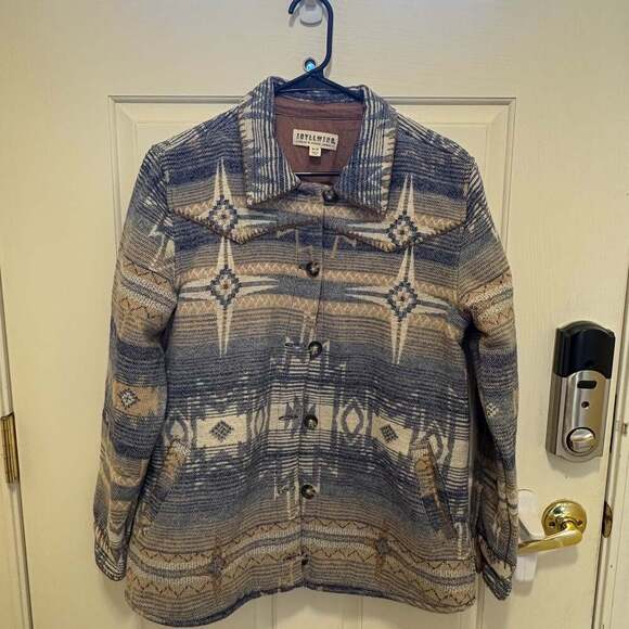 Idyllwind women’s medium woven aztec jacket / shacket boho - Picture 7 of 12